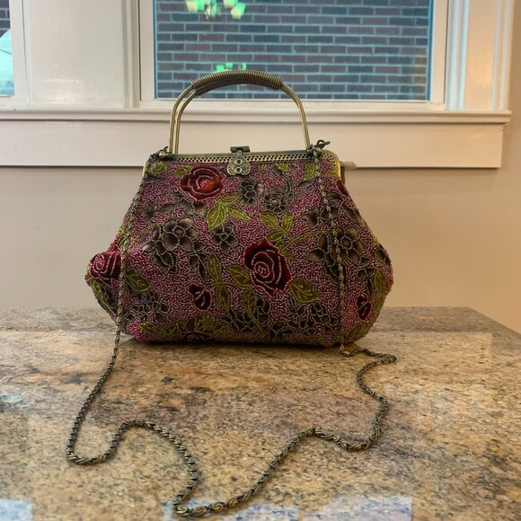 J&X NY Large Beaded purse - Picture 2 of 6